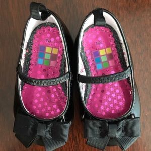 Infant size 2 black dress shoes